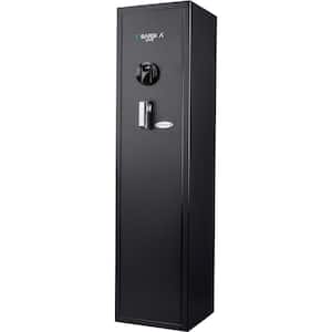 Home Defense 4-Gun Fireproof Electronic Lock Gun Safe, Black Textured Gloss Finish SA-HDFX