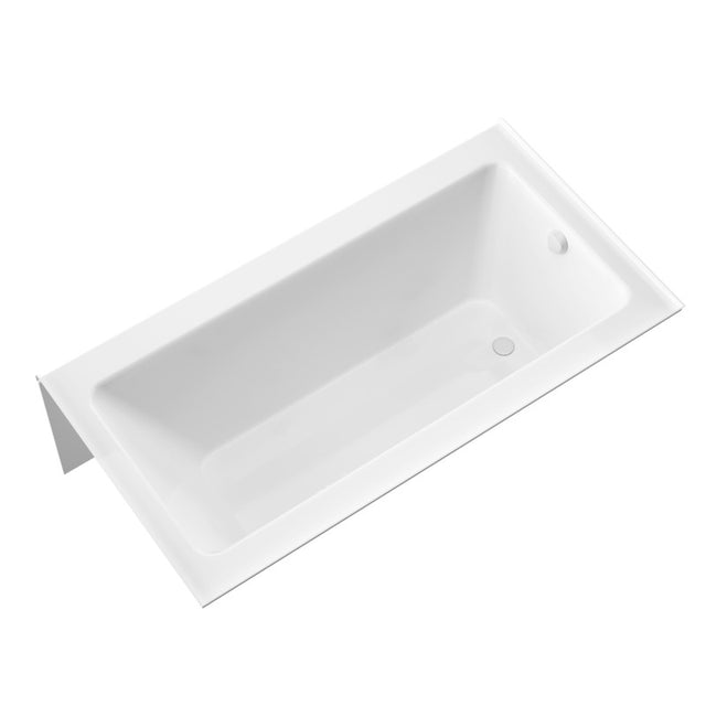 ANZZI 5 ft. Acrylic Rectangle Tub With 34 in. by 58 in. Frameless Hinged Tub Door SD1001CH-3260L