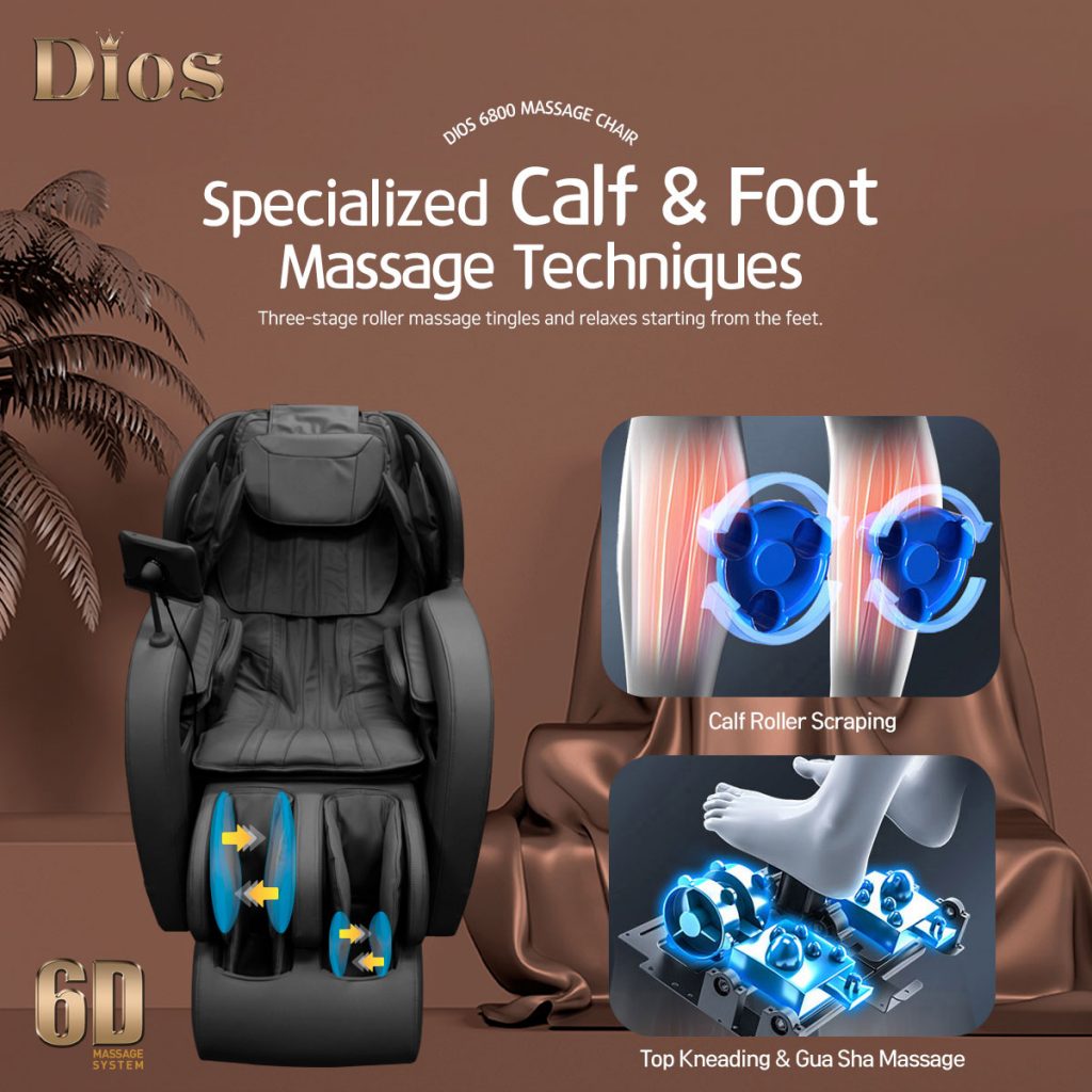 Kahuna Dios6800BEWH Massage Chair 6D Dual Core