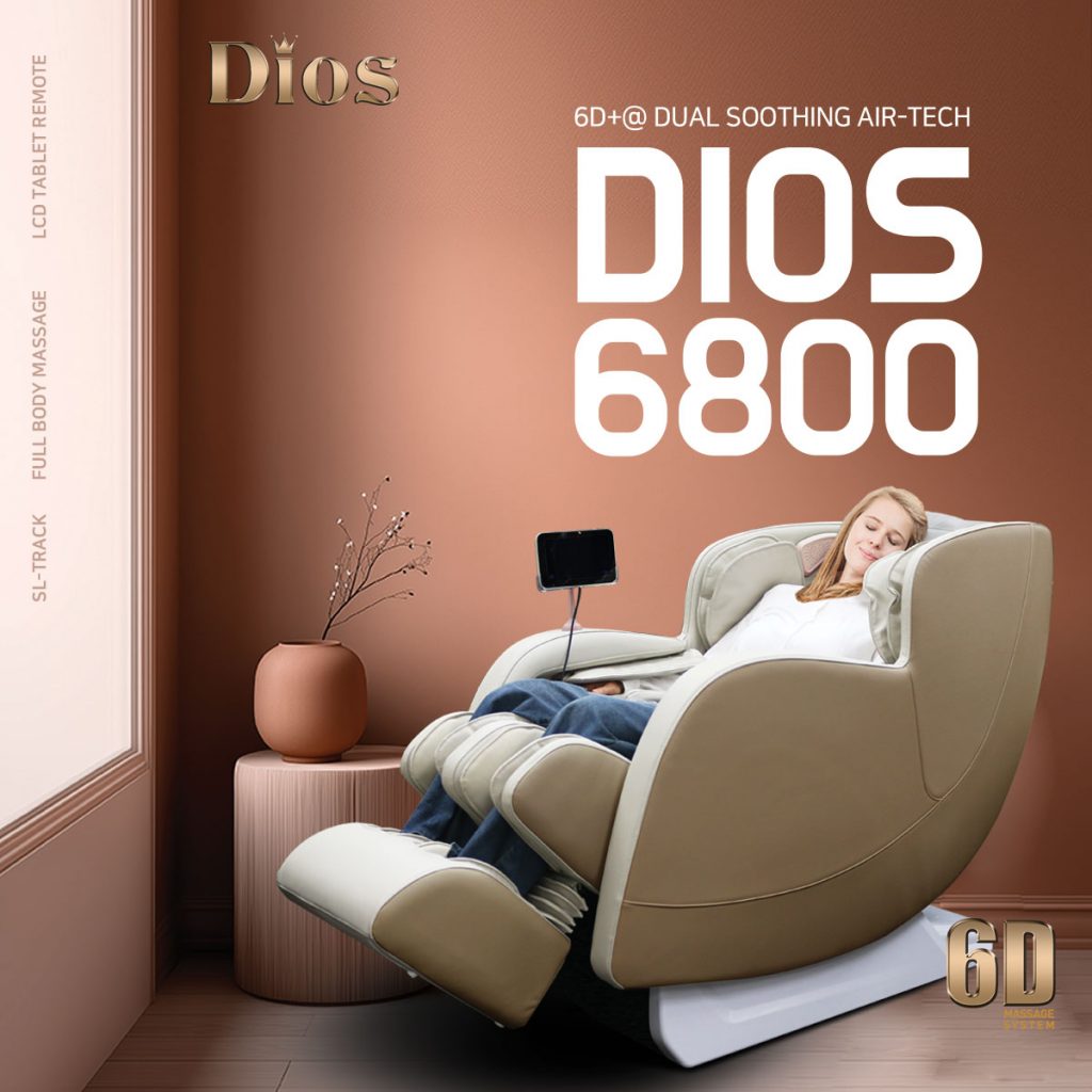 Kahuna Dios6800BEWH Massage Chair 6D Dual Core