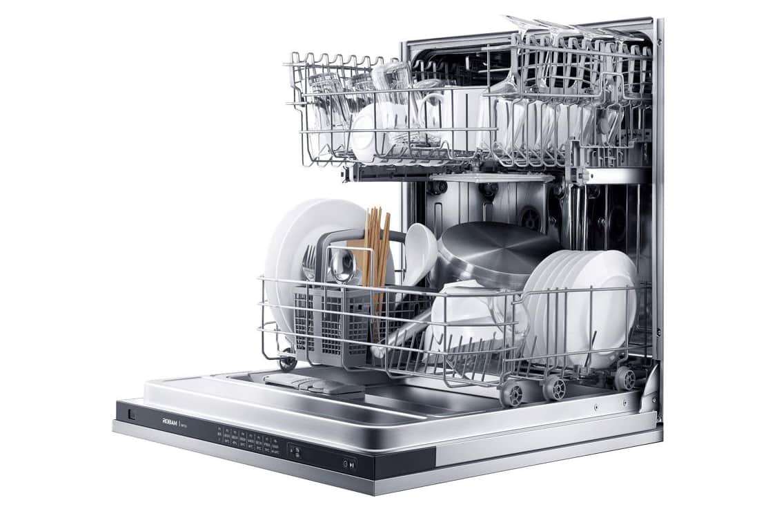 ROBAM 4-Piece Appliance Package - 30-Inch Radiant Electric Ceramic Glass Cooktop, Under Cabinet/Wall Mounted Range Hood, Dishwasher and Wall Oven in Stainless Steel AP4-W412-A671