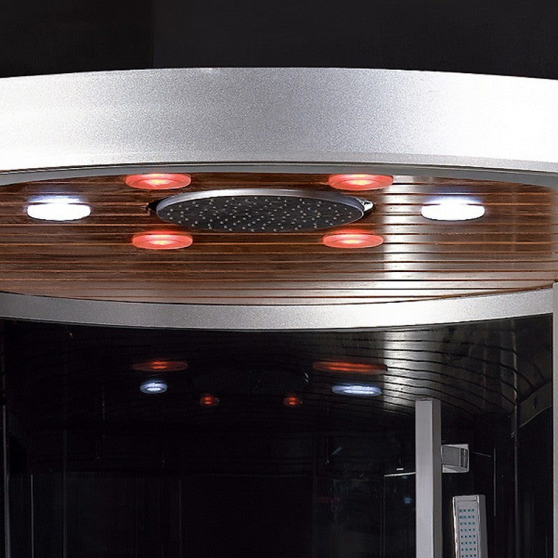 Ariel Platinum DZ962F8 Black Corner Steam Shower