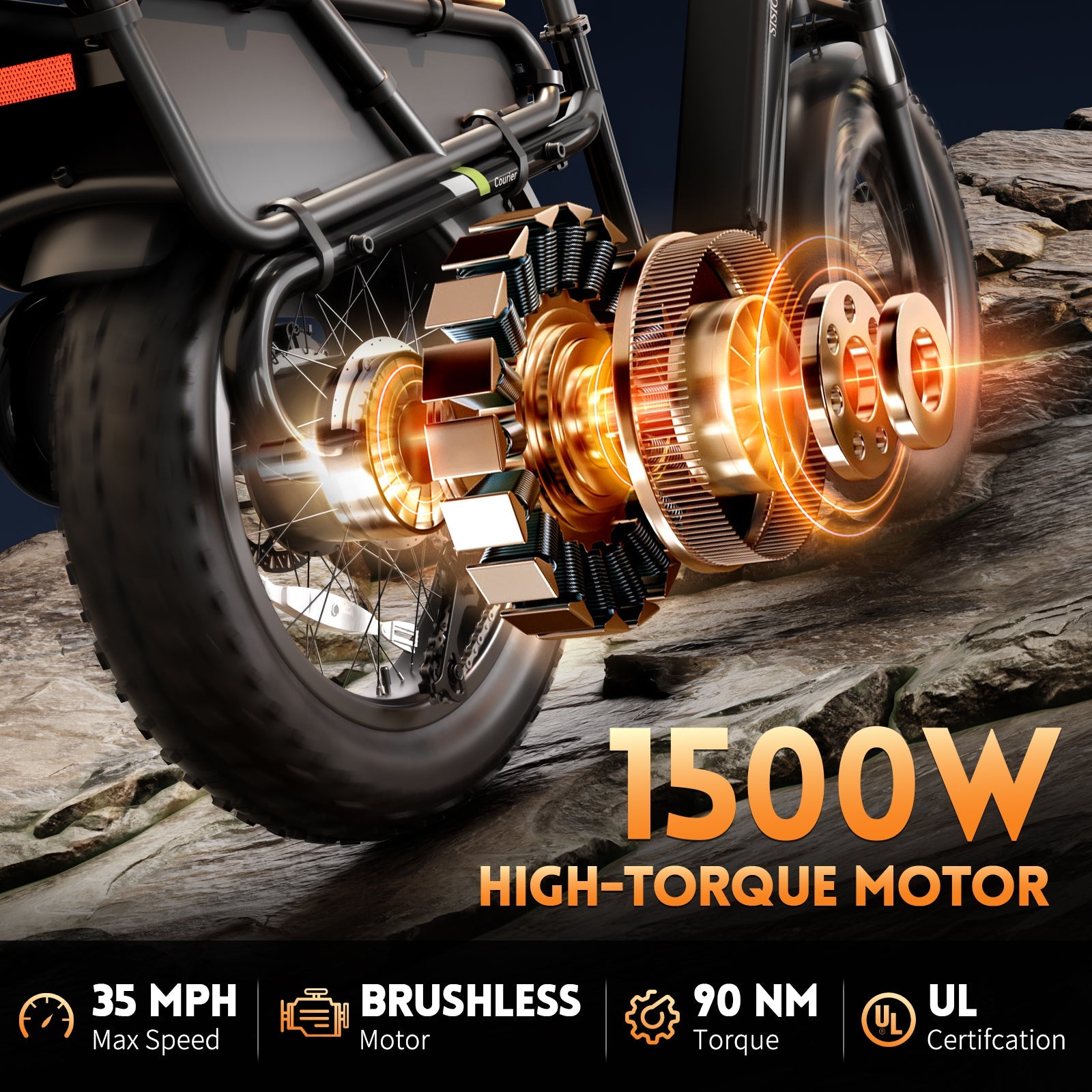 Sisigad 20'' Champ Ext Fat Tire Cargo E-Bike