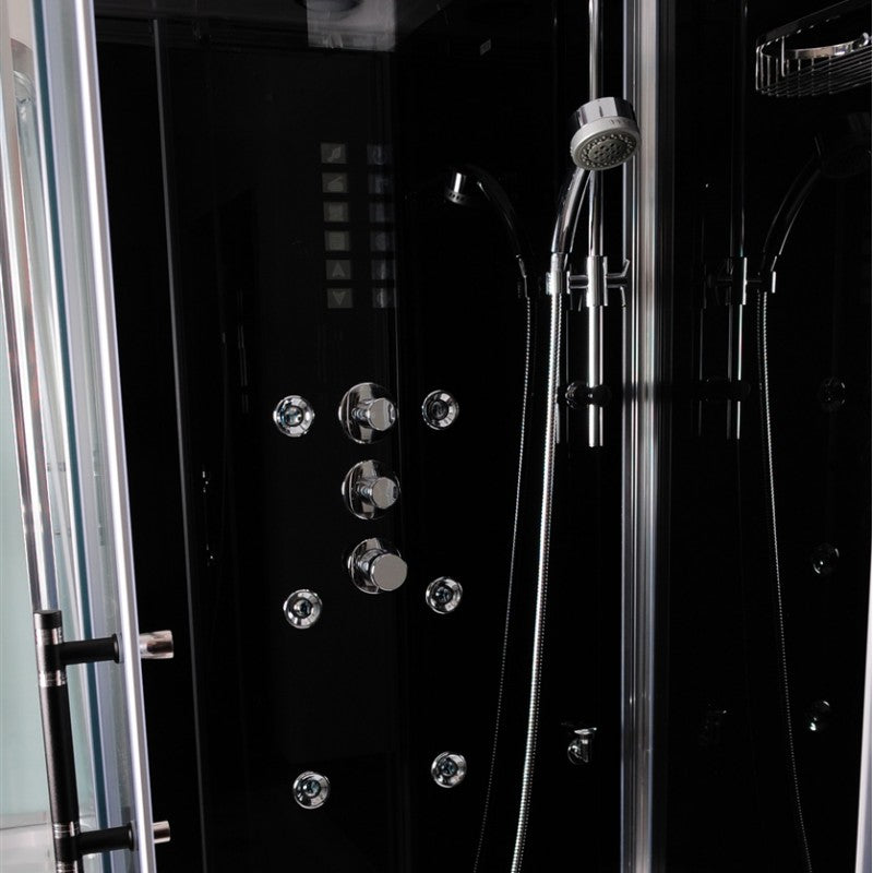 Athena (Discontinued) WS-141L Black Steam Shower