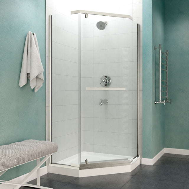 ANZZI Castle Series 49 in. x 72 in. Semi-Frameless Shower Door with TSUNAMI GUARD SD-AZ056-01BN