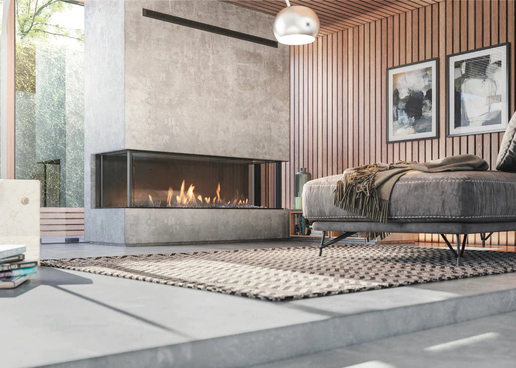 Faber ENGAGE XL Series 3 Sided Bay Linear Gas Fireplace - FEG5716B