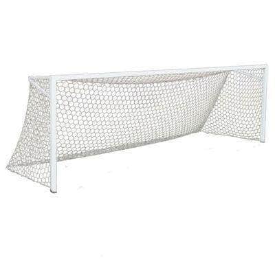 First Team Golden Goal 44 Square Aluminum Permanent Soccer Goal Golden Goal 44 Elite-PM-WH