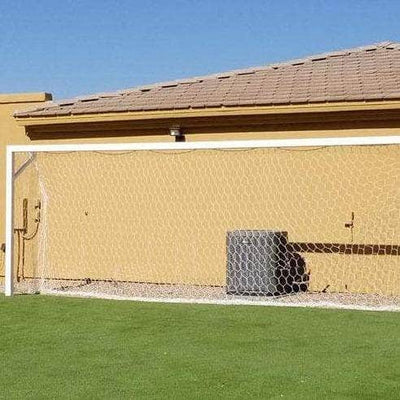 First Team Golden Goal 44 Square Aluminum Permanent Soccer Goal Golden Goal 44 Elite-PM-WH