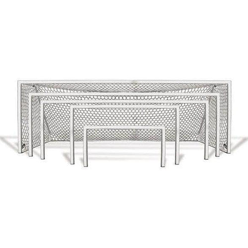 First Team Golden Goal 44 Square Aluminum Portable Soccer Goal Golden Goal 44 Elite-PB-WH