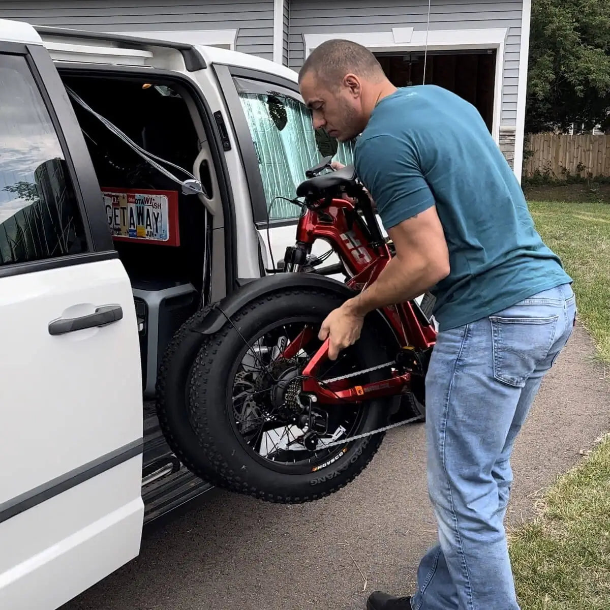 HOVSCO HovBeta 20" Foldable Fat Tire Electric Bike