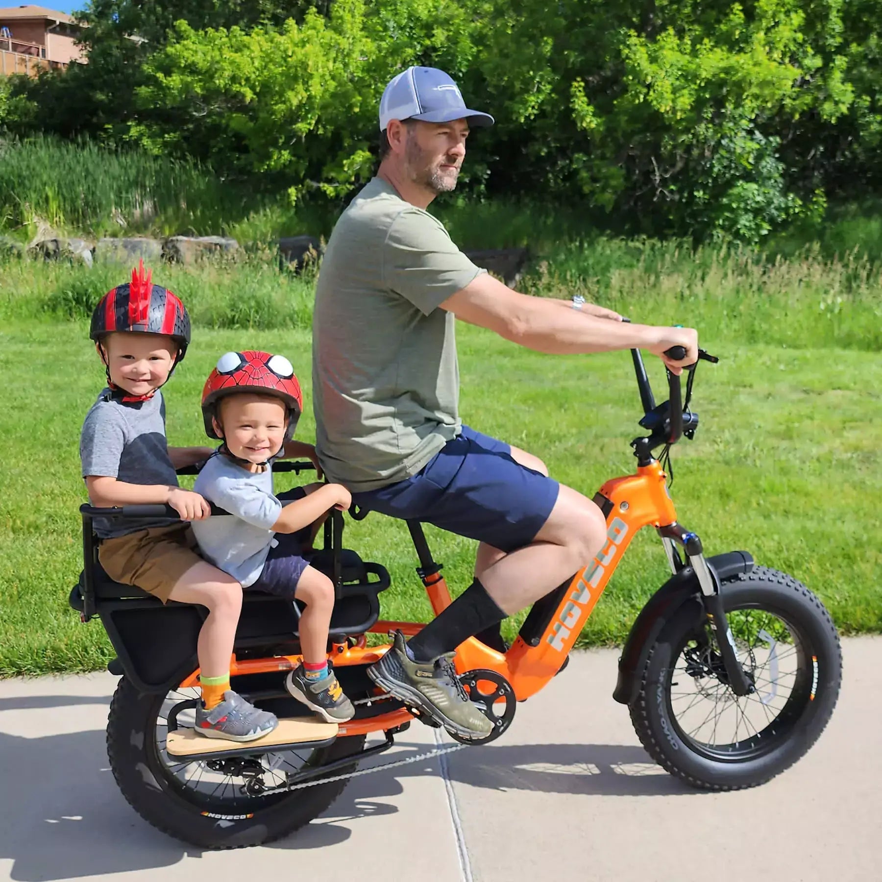 HOVSCO HovCart 20“ Step-Thru Electric Fat Tire Cargo Bike