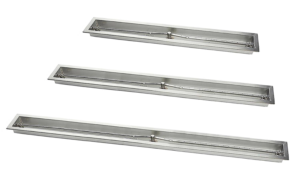 Hearth Products Controls 72" Stainless Steel Trough Burner with pan 72SSTRGH