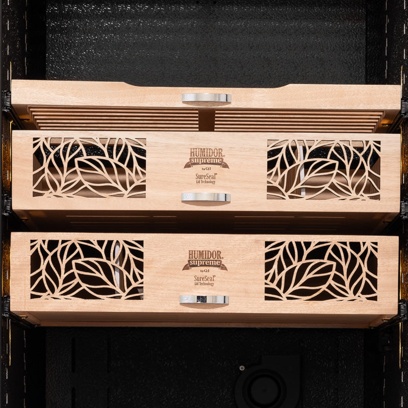 Humidor Supreme 2500 - Cigar Electronic Humidor HS-9000BLK