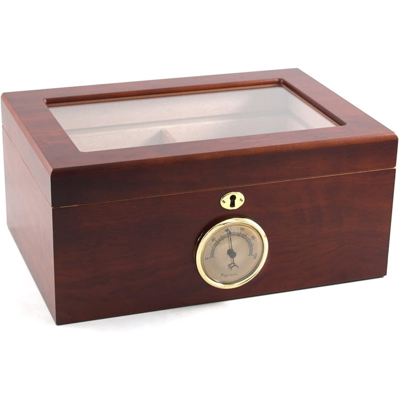 Humidor Supreme Bally 100-Cigar Glass Top Humidor BALLY