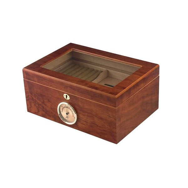 Humidor Supreme Bally 100-Cigar Glass Top Humidor BALLY