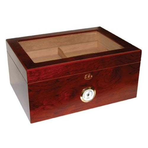Humidor Supreme Milano Glasstop 100-Cigar Humidor HUM-75DRG