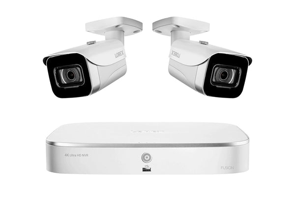 Lorex Fusion 4K 16-Camera Capable 2TB NVR System with Bullet Cameras