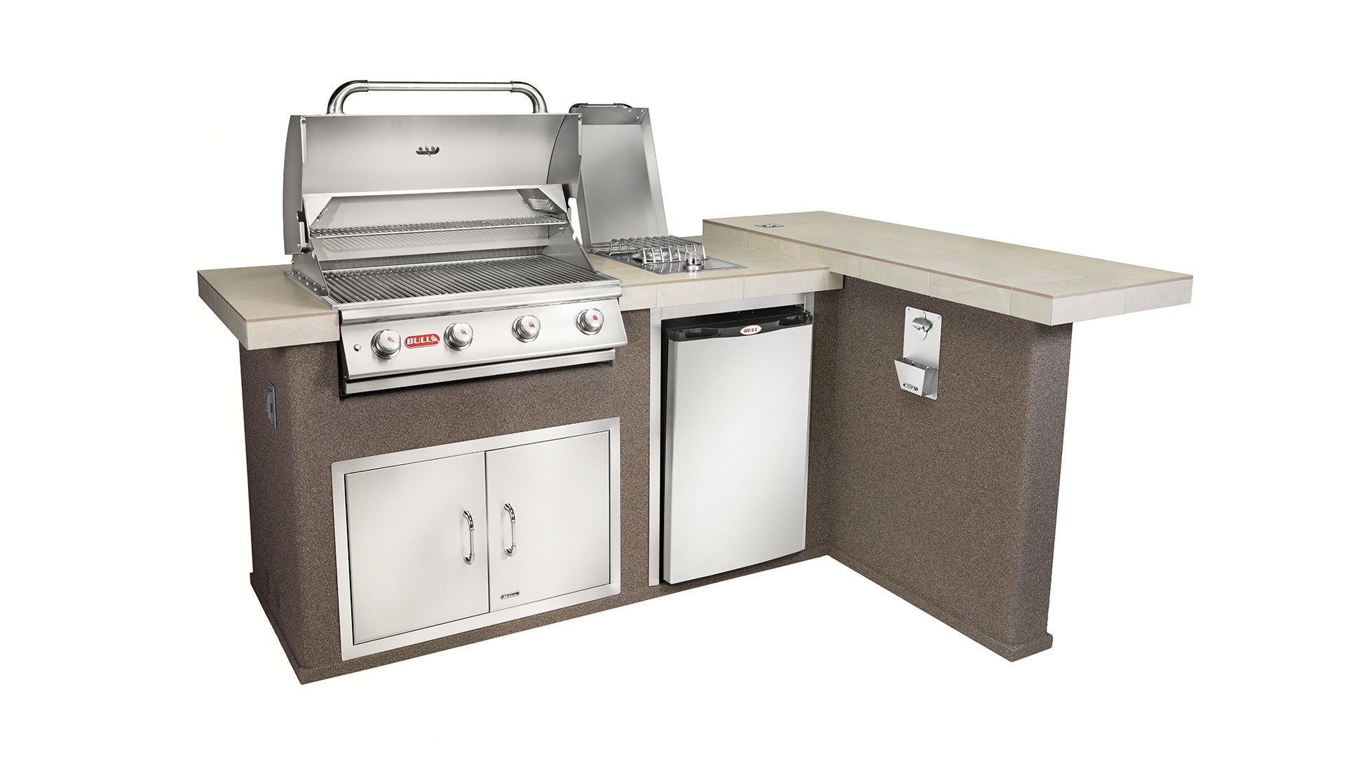 Bull Luxury Q Outdoor L-Shaped Kitchen & Grill 31026 Quartzsite/31027 Rock