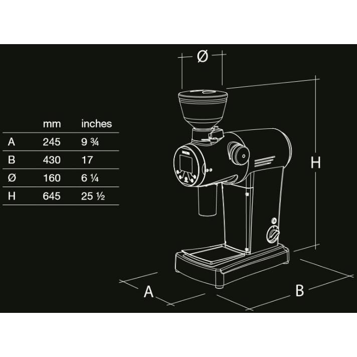 Mazzer ZM Filter Digital Espresso Grinder ZM Filter Black