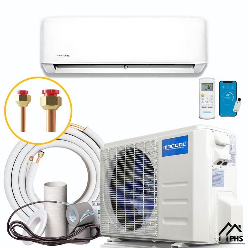 MRCOOL 5th Gen Advantage 36,000 BTU Single Zone Mini Split Complete System with 16ft. Line Set 230V (HVAC Technician Required), A-36-HP-230D-O