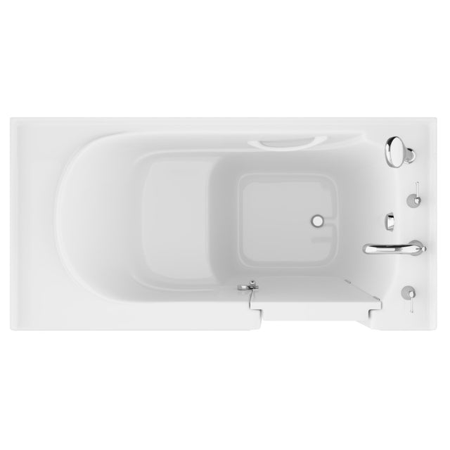 ANZZI 30 in. x 60 in. Right Drain Quick Fill Walk-In Soaking Tub in White AMZ3060WIRWS