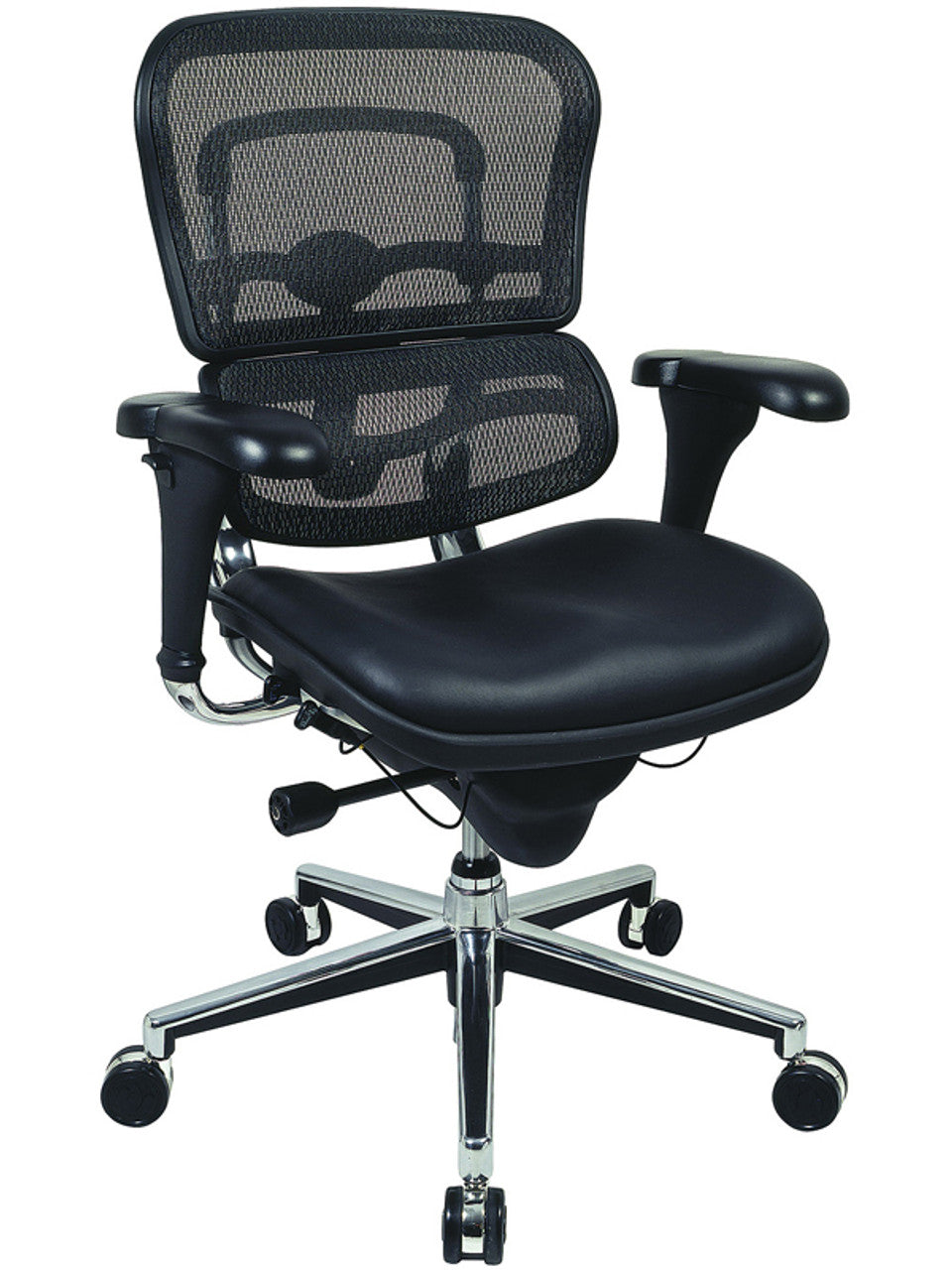 EuroTech Ergohuman Leather Mesh Executive EUR-LEM6ERGLO