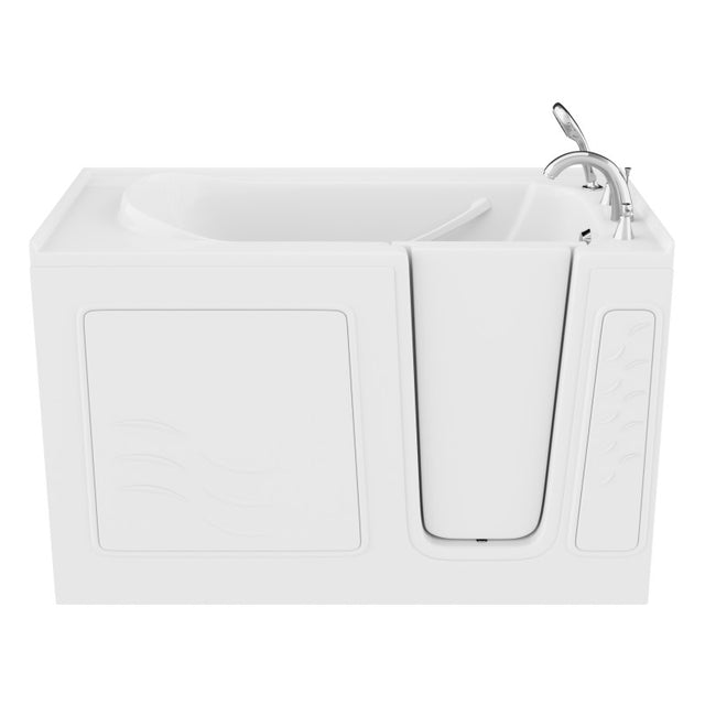 ANZZI 30 in. x 60 in. Right Drain Quick Fill Walk-In Soaking Tub in White AMZ3060WIRWS
