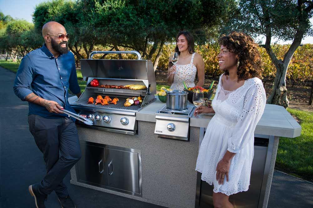 Bull BBQ Single Slide-In Pro Side Burner With Cover 60018