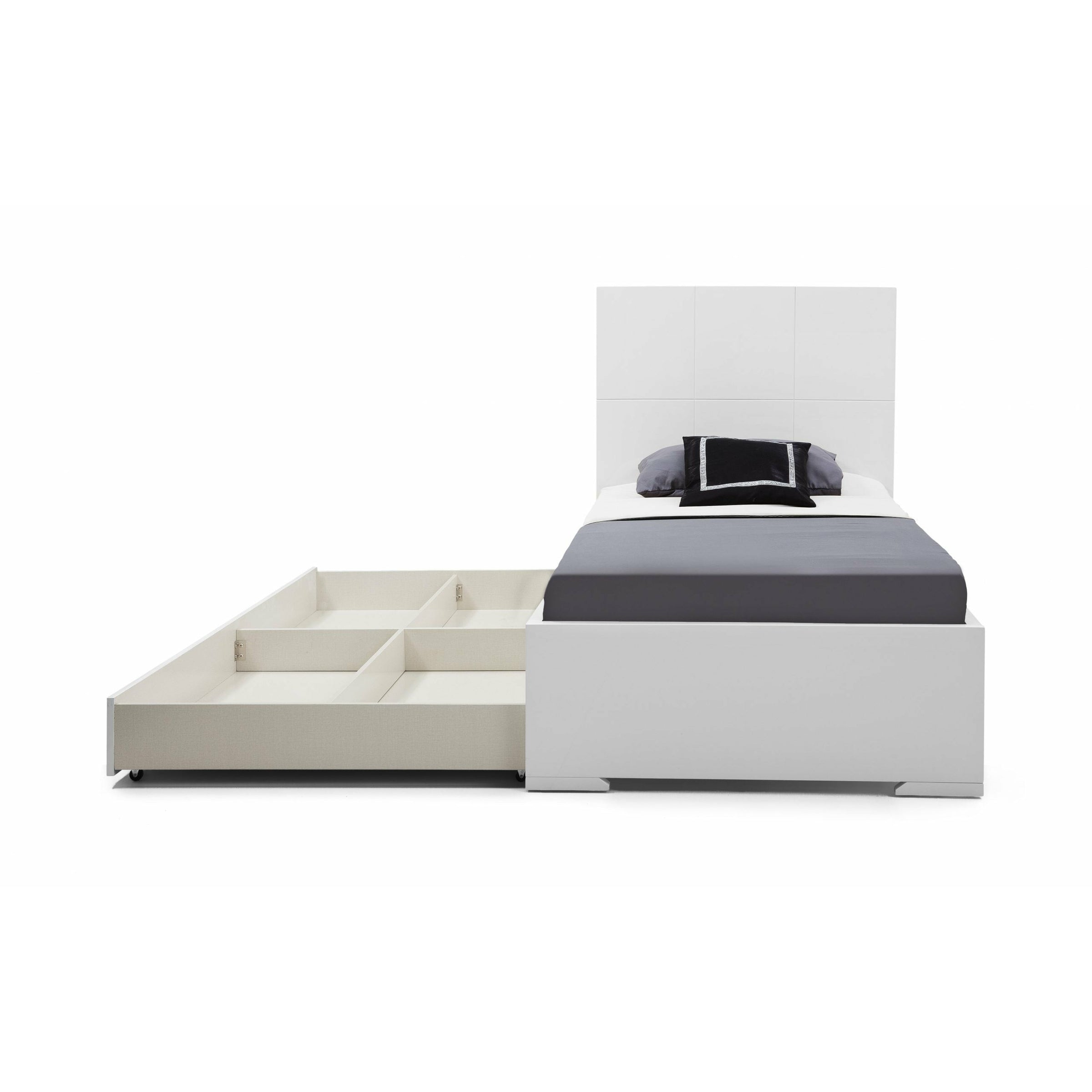 Whiteline Modern Living - Anna Bed Twin Trundle BT1207T-WHT
