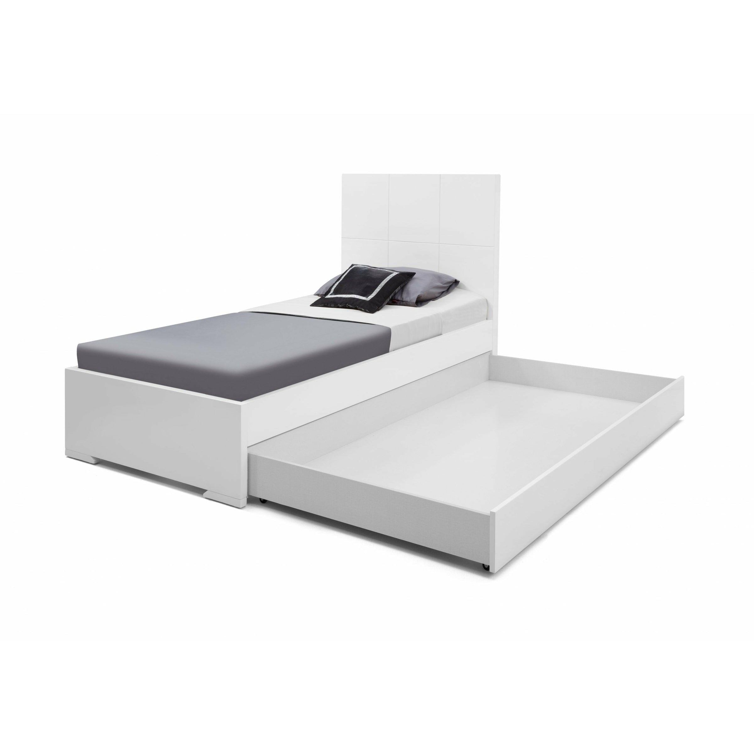 Whiteline Modern Living - Anna Bed Twin Trundle BT1207T-WHT