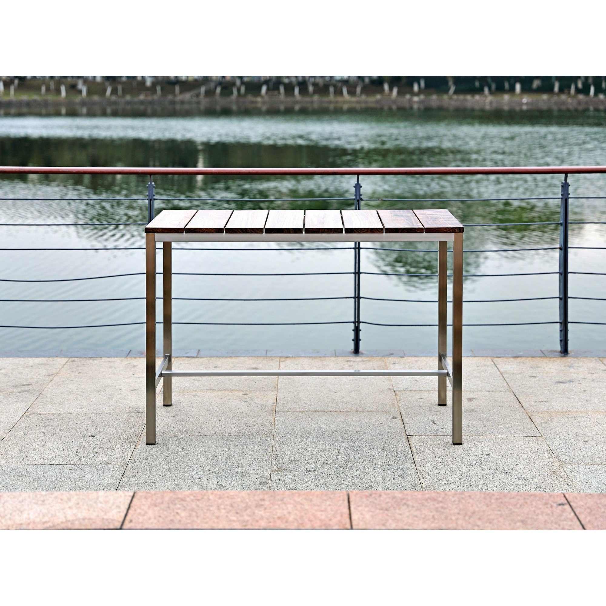 Whiteline Modern Living -Stone Outdoor Bar Table BR1597