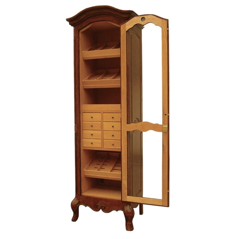 Quality Importers Chancellor Antique Tower 3000-Cigar Humidor HUM-2000-ANTIQUE