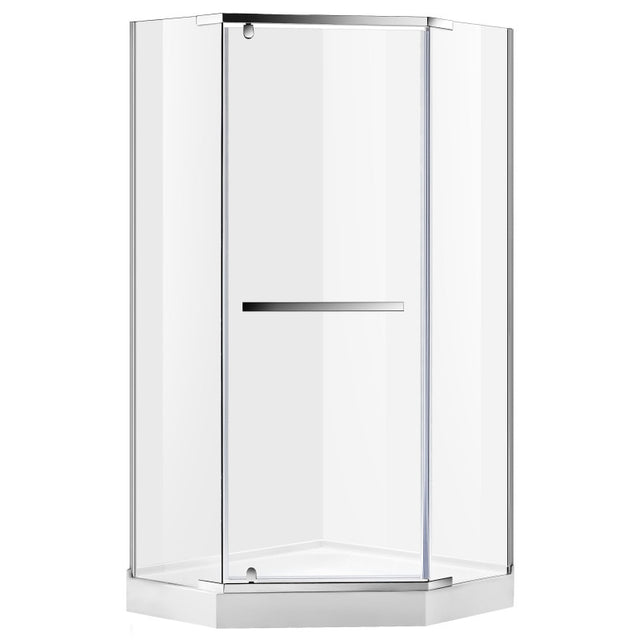 ANZZI Castle Series 49 in. x 72 in. Semi-Frameless Shower Door with TSUNAMI GUARD SD-AZ056-01BN