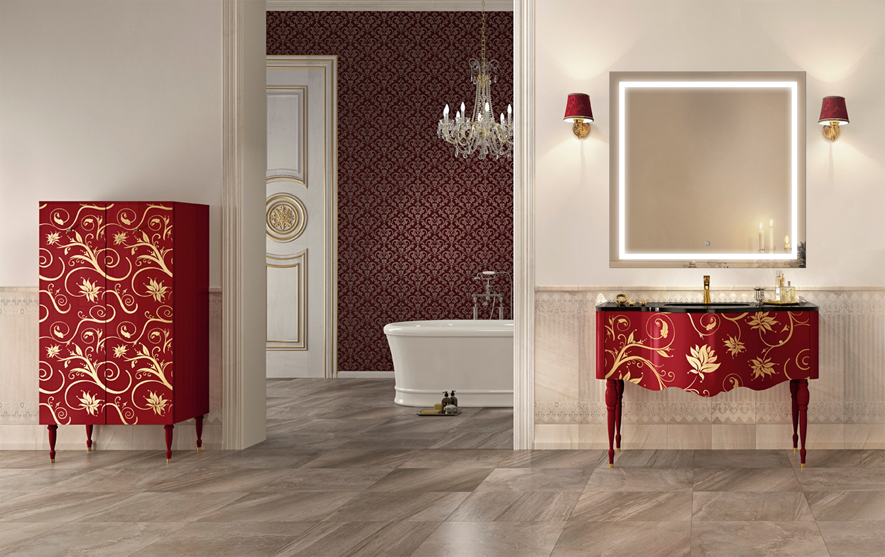 Krugg Icon 36″ X 36″ LED Bathroom Mirror w/ Dimmer & Defogger | Large Square Lighted Vanity Mirror