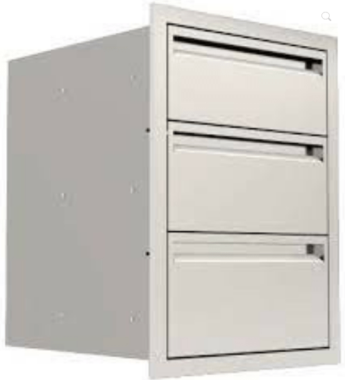 PCM 350 Series 16-Inch Triple Access Drawer - RO BBQ | BBQ-350-DRW3