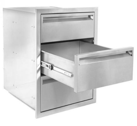 PCM 350 Series 16-Inch Triple Access Drawer - RO BBQ | BBQ-350-DRW3
