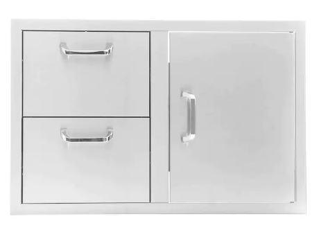 PCM 260 Series 39-Inch Access Door & Double Drawer Combo (Reversible) - RO BBQ | BBQ-260-DDC-39