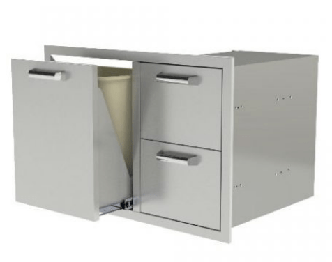 PCM 260 Series 39-Inch Access Door & Double Drawer Combo (Reversible) - RO BBQ | BBQ-260-DDC-39
