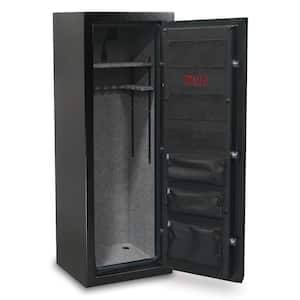Home Defense 4-Gun Fireproof Electronic Lock Gun Safe, Black Textured Gloss Finish SA-HDFX