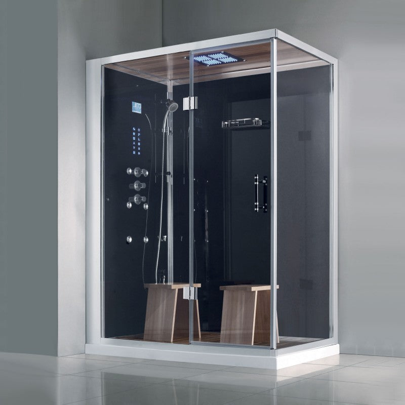 Athena (Discontinued) WS-141R Black Steam Shower