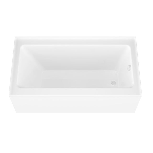 ANZZI 5 ft. Acrylic Rectangle Tub With 48 in. by 58 in. Frameless Hinged Tub Door SD1101CH-3260L