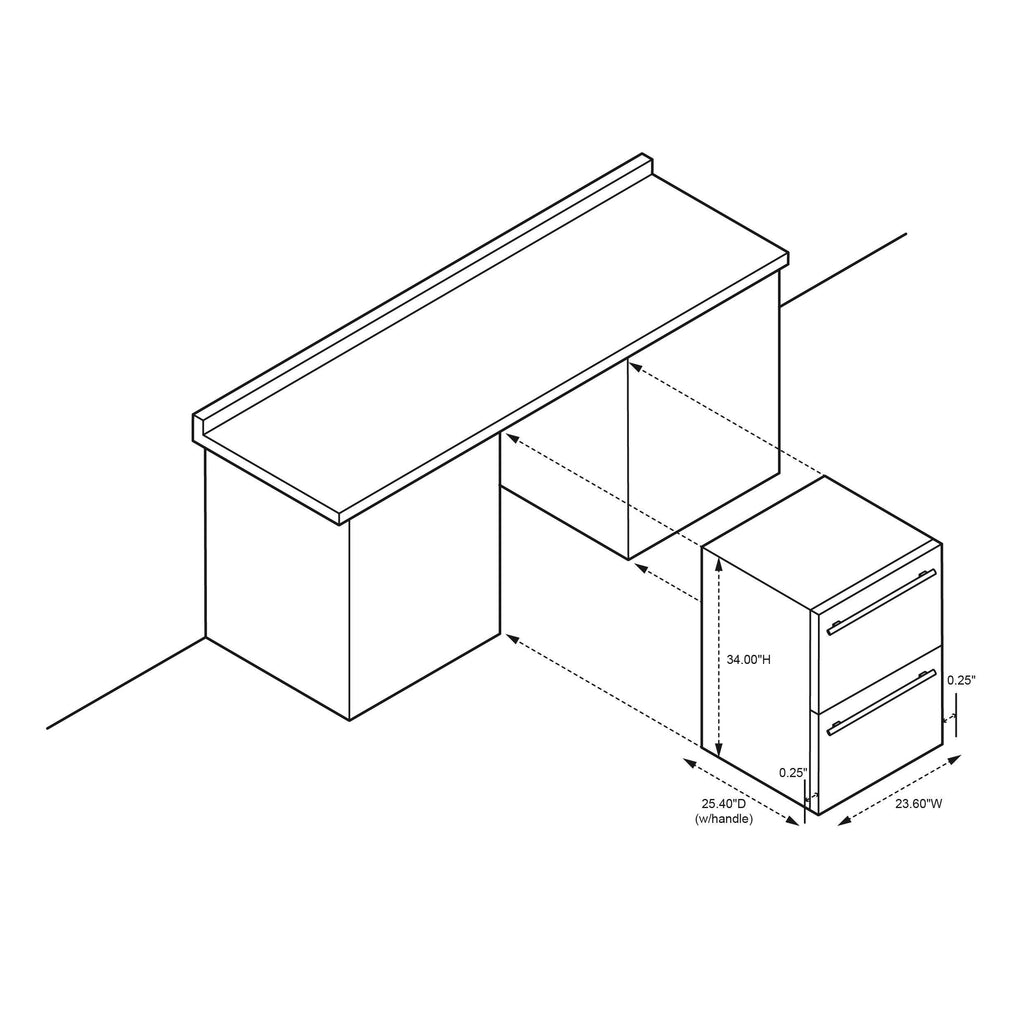 Newair 24” Outdoor Wine and Beverage Dual Drawer Fridge, 20 Bottle and 80 Can Capacity Built-in or Freestanding