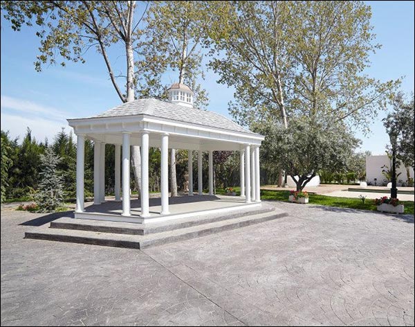 Vinyl Elongated Hexagon Belle Gazebo Fifthroom HSBP0812