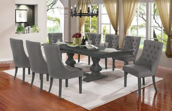BQF Dining Set w/Uph Side Chairs & Bench D81D7