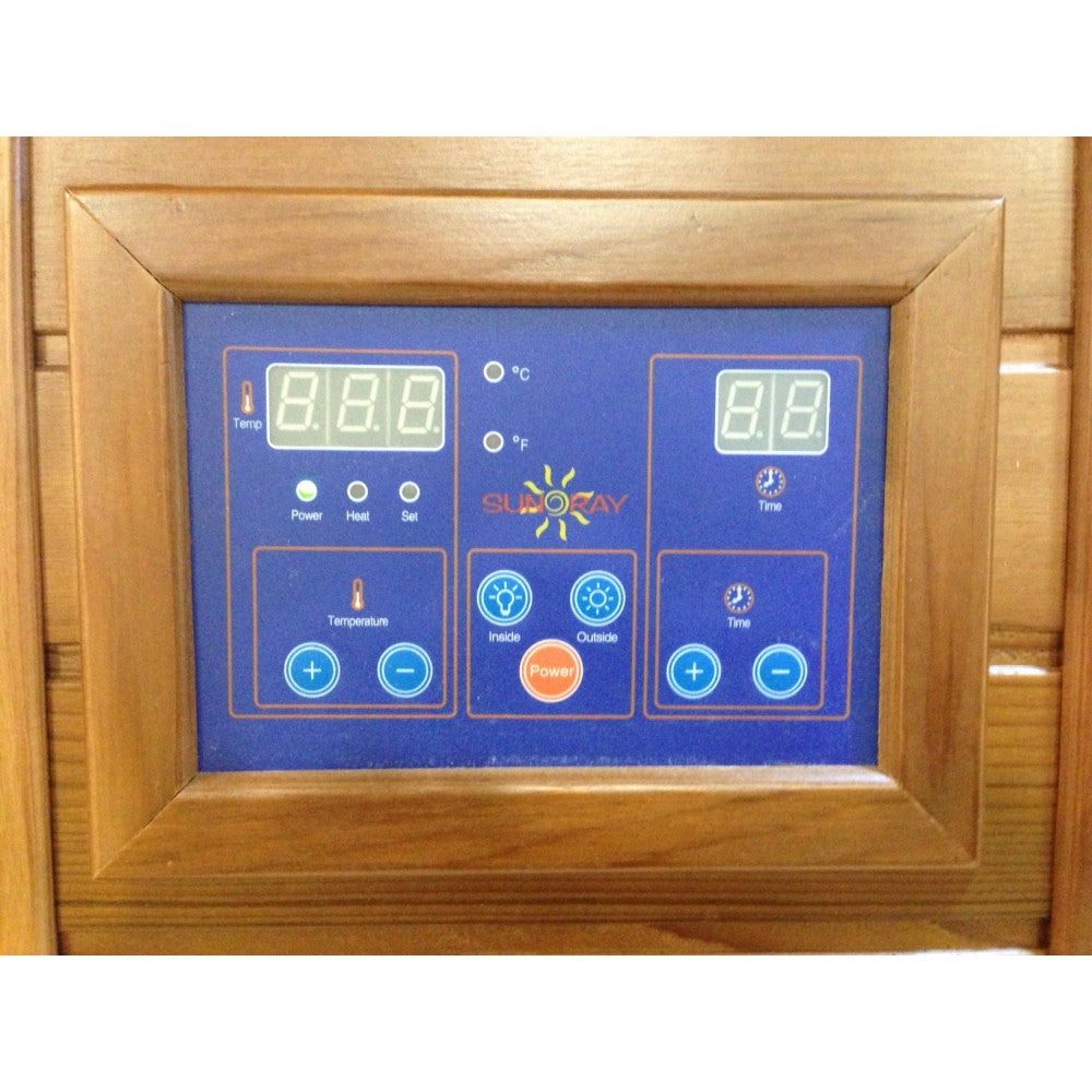 SunRay Cedar 2-Person Sierra Infrared Sauna HL200K