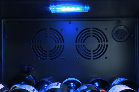 Allavino 24" Wide FlexCount Classic II Tru-Vino 174 Bottle Single Zone Stainless Steel Left Hinge Wine Refrigerator