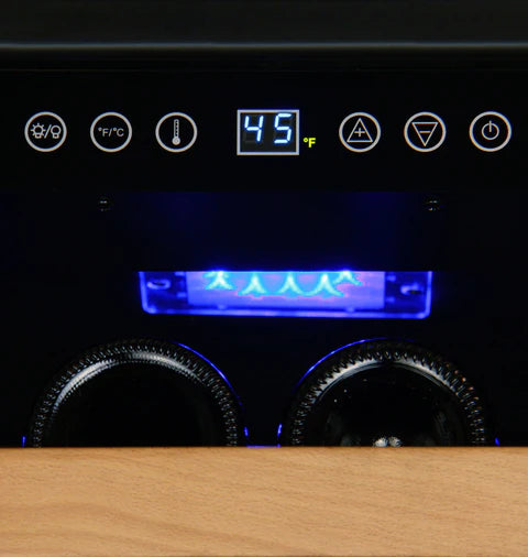 Allavino 24" Wide FlexCount Classic II Tru-Vino 174 Bottle Single Zone Stainless Steel Left Hinge Wine Refrigerator