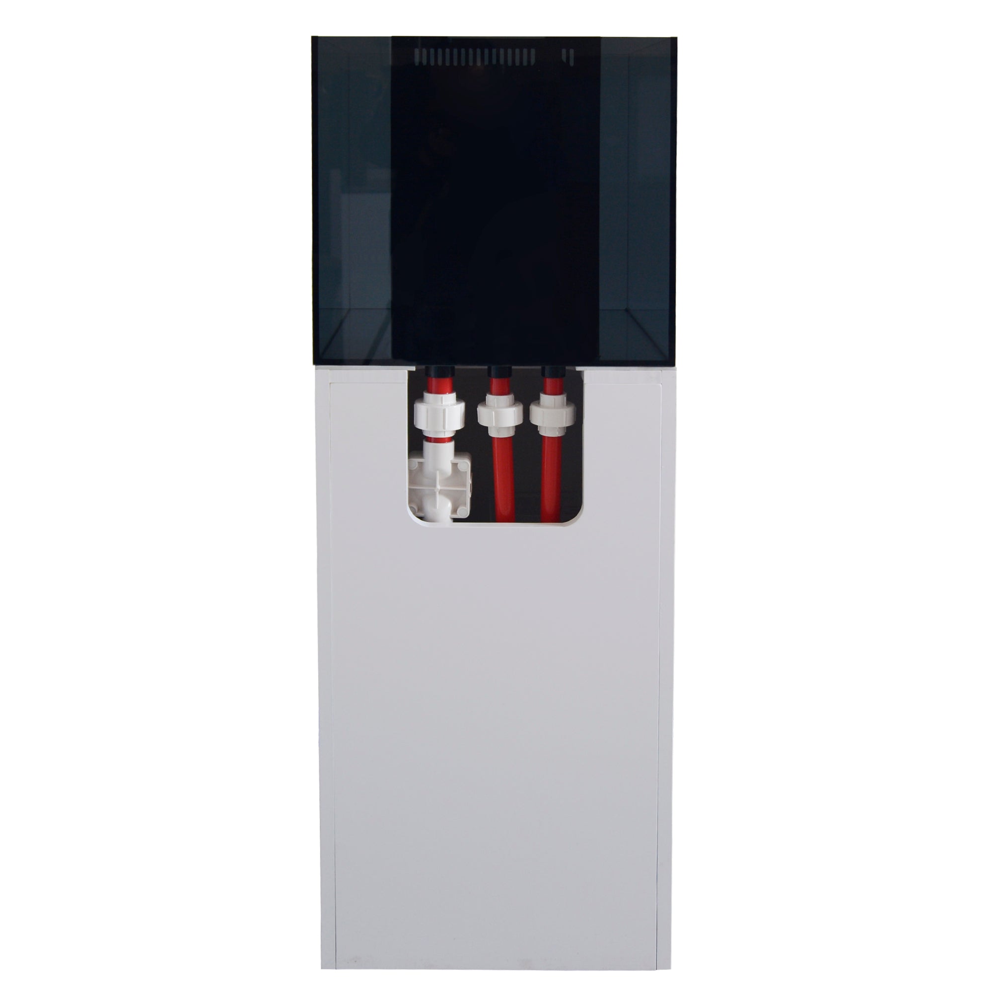 Aqua Dream 50 Gallon Coral Reef Aquarium Tank with Ultra Clear Glass and Built in Sump All White REEF-500-WT