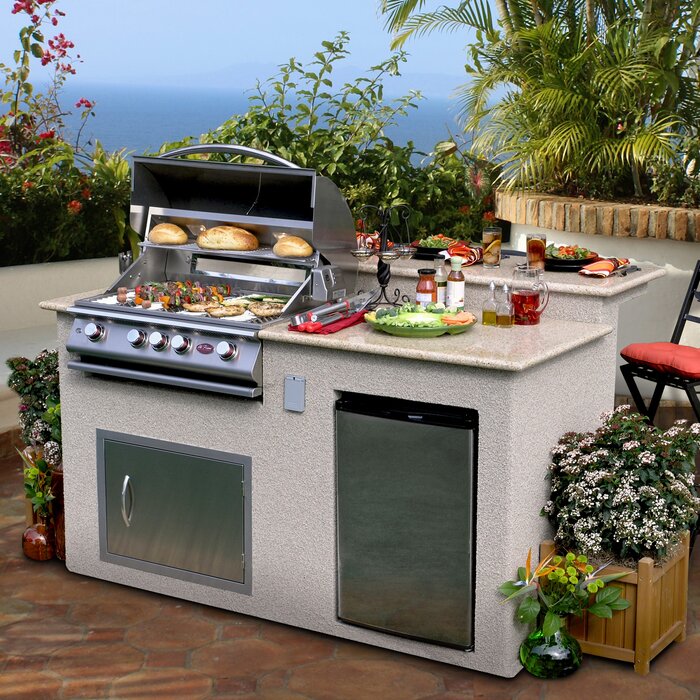 Cal Flame 76" 5-Burner Liquid Propane BBQ Island 22-e6016-ST