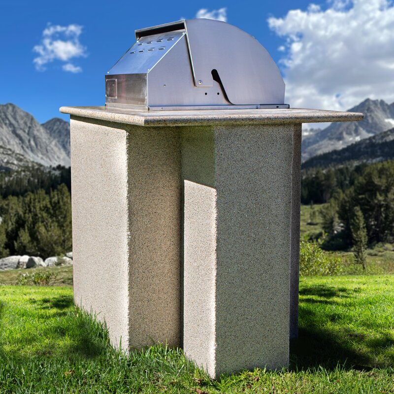 Cal Flame 76 in. Stucco and Granite 3-Burner Propane Gas Grill Island in Stainless Steel LBK622G